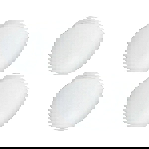 2 PACK Wall Flush Ceiling Light Colour White Shade White Glass Opal Matt 2x E27 Loops
