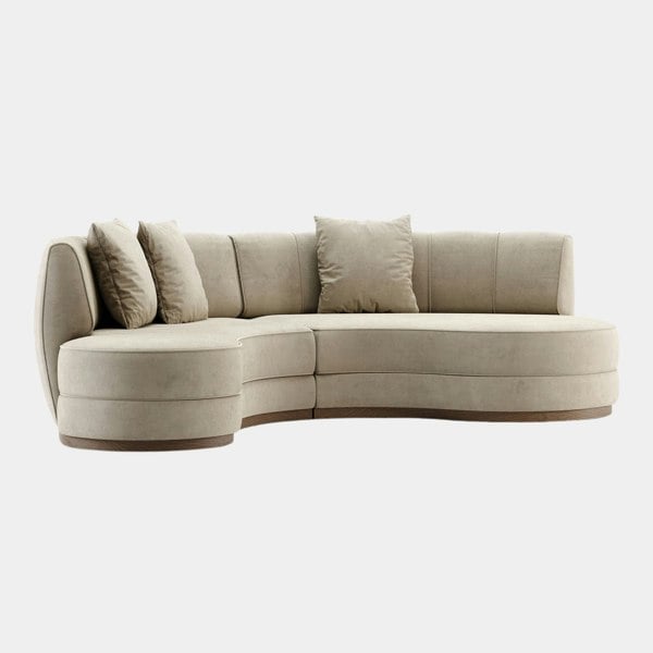 Domkapa Everleigh Velvet Luxury Curvilinear Sofa