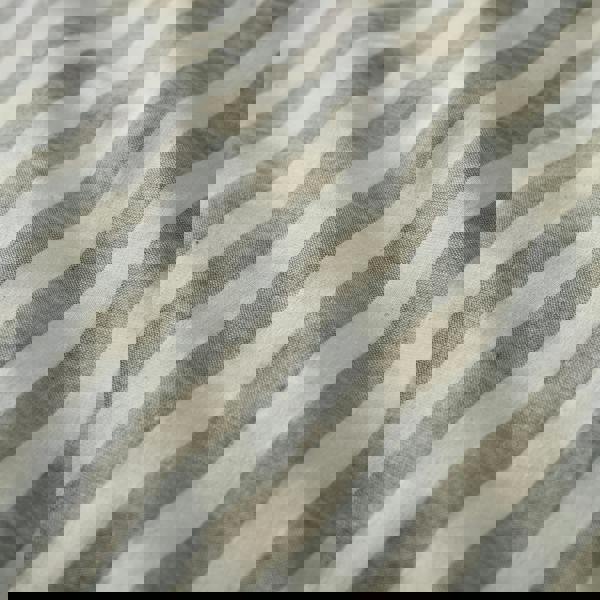 Pineapple Elephant Cotton Rich Woven Stripe Duvet Cover Set Grey