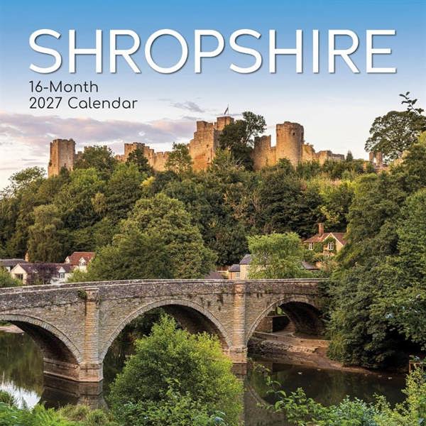 Shropshire Calendar 2027, Wall Calendars, Month To View, Travel, Gift