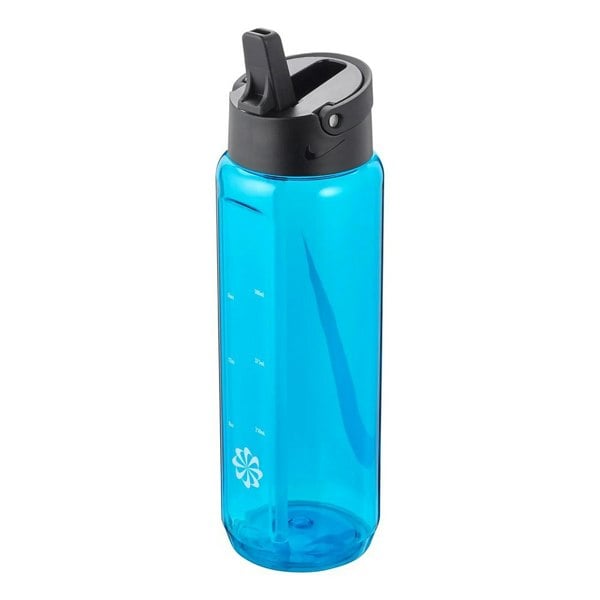 Nike Renew Recharge Graphic Print Water Bottle - Blue Fury/Black/White