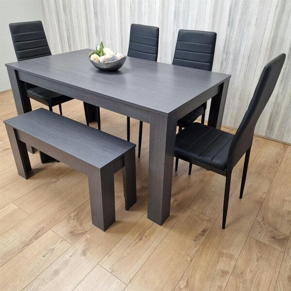 Kosy Koala Dining Table Set with 4 Chairs and a Bench Dining Room and Kitchen table set of 4