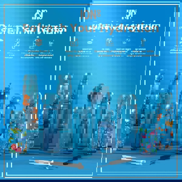 ION8 Leak Proof Kids Water Bottle, Recyclon, Sea Turtle, 350ml (12oz)