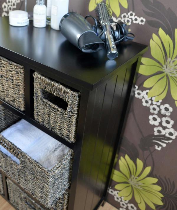 Statement Furniture Tetbury 8 Drawer Storage Unit with Baskets Assembled