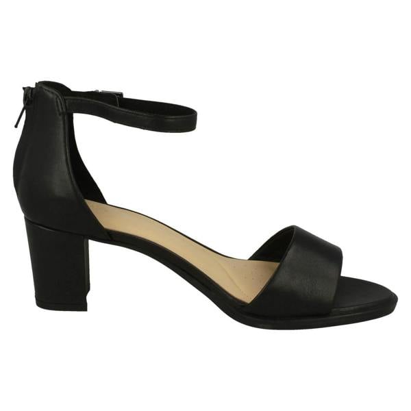 Clarks Ladies Clarks Heeled Strappy Sandals Kaylin60 2Part