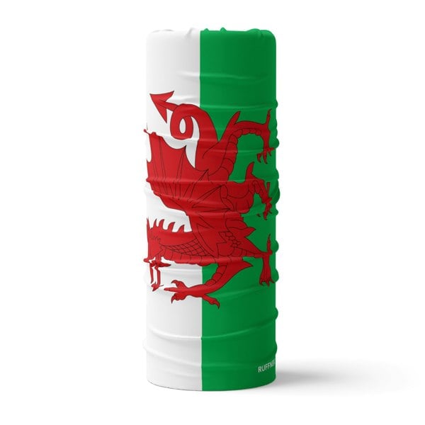 RUFFNEK Welsh Flag / Y Ddraig Goch Snood Tube Scarf