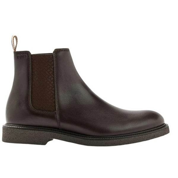 Boss Mens Tunley Leather Chelsea Boots - Brown