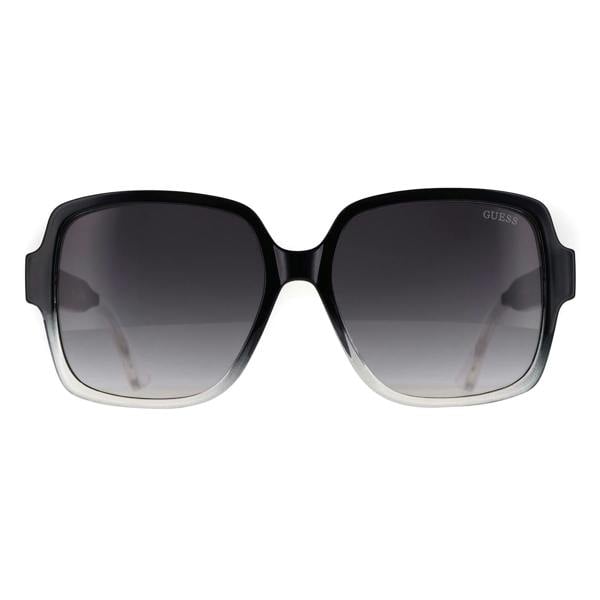 Guess Sunglasses GF6134 01B Shiny Black Fade Grey Gradient