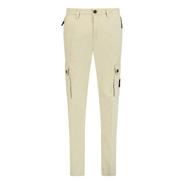 Stone Island Slim Fit Cargos Beige - chancefashionco
