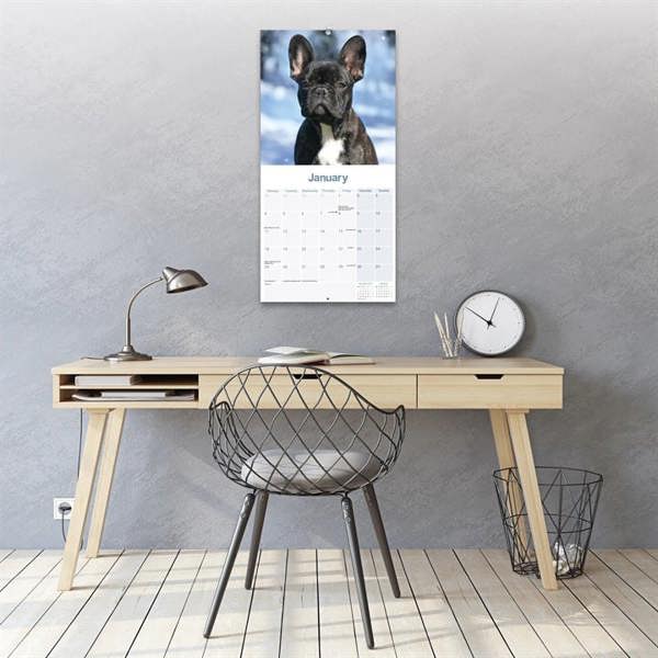 French Bulldog Calendar 2027, Wall Calendars, Month To View, Dogs, Gift