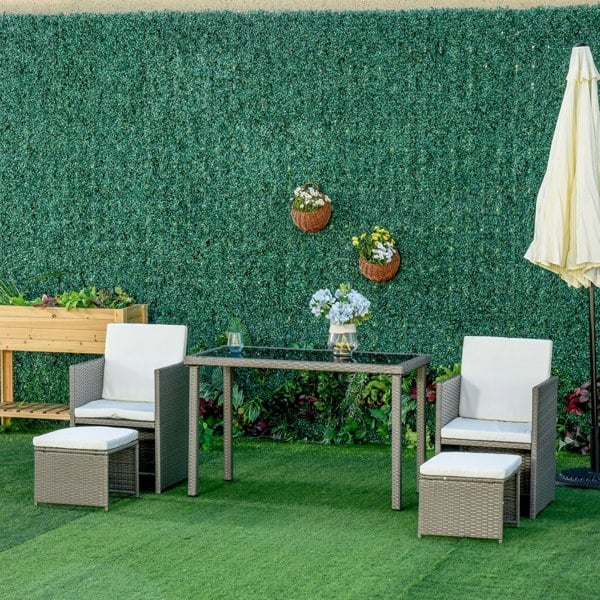 Resin Rattan Dining Set