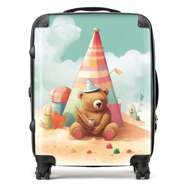 Warren Reed A Bear On A Beach Holiday Suitcase