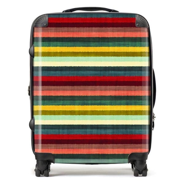 Warren Reed Multicolour Striped Brish Pattern Suitcase