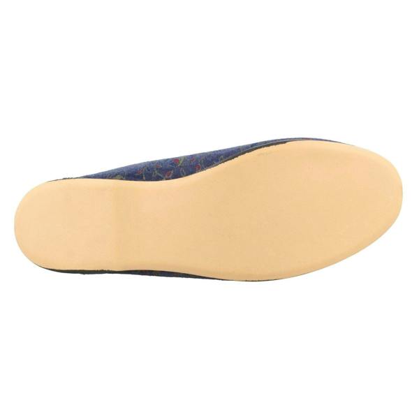 Ladies Ladylove Single Strap Textile Slippers - Emily