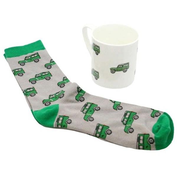 Land Rover Fine Bone China Mug and Sock Set