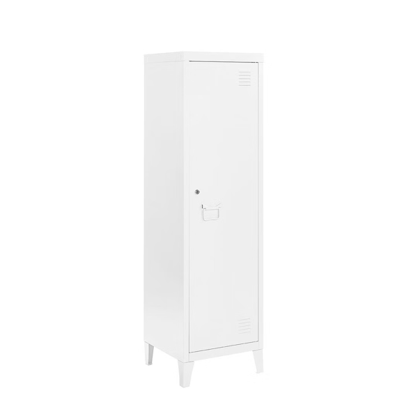 MMT Furniture Designs Metal 2 Shelve Locker Cabinet, 1 Door Storage Cupboard for Home or Office