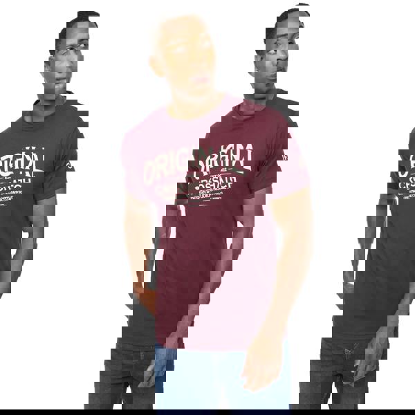 Crosshatch Mens Vintarge T-Shirt - Raisin Purple - 