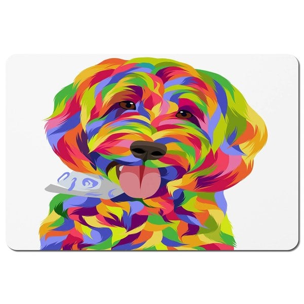 Benjamin Tate Design Animal Dog Illustration Pop Art (Placemat)