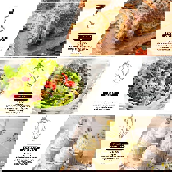 Spector Electric Stand Mixer 6.2L Stainless Steel Mixing Bowl 1400W 6 Speeds