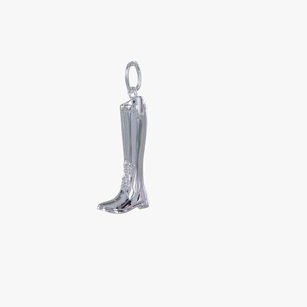 Large Sterling Silver Riding Boot Charm - Reeves & Reeves