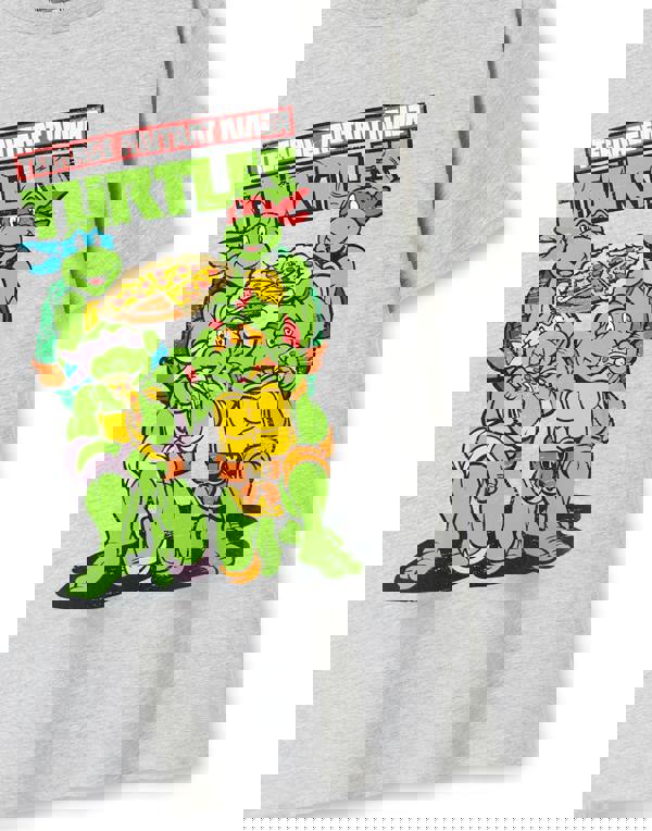 Teenage Mutant Ninja Turtles Mens Black Pizza Short Sleeve Long Leg Pyjama Set