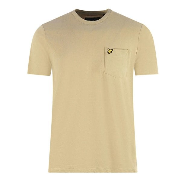 Lyle & Scott Chest Pocket Brand Logo T-Shirt - Beige