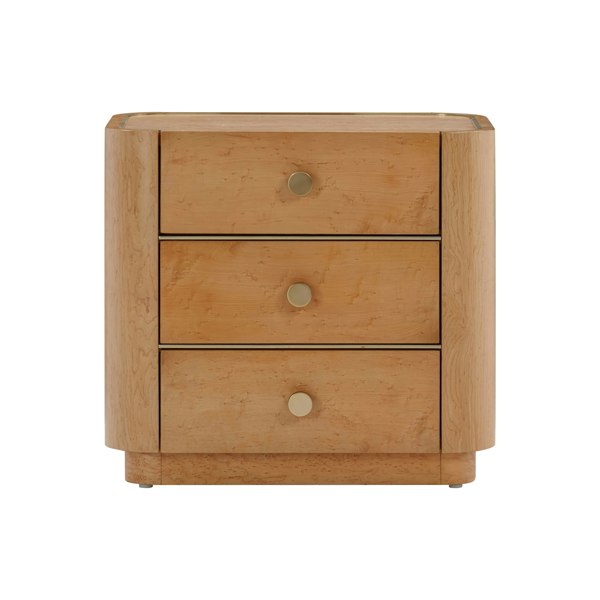 Furniture Edit Abigail Natural Birdseye Maple Nightstand