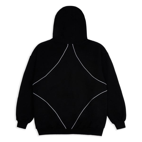 GVNMNT Clothing Co Exo Zipped Hoodie - Black / Red