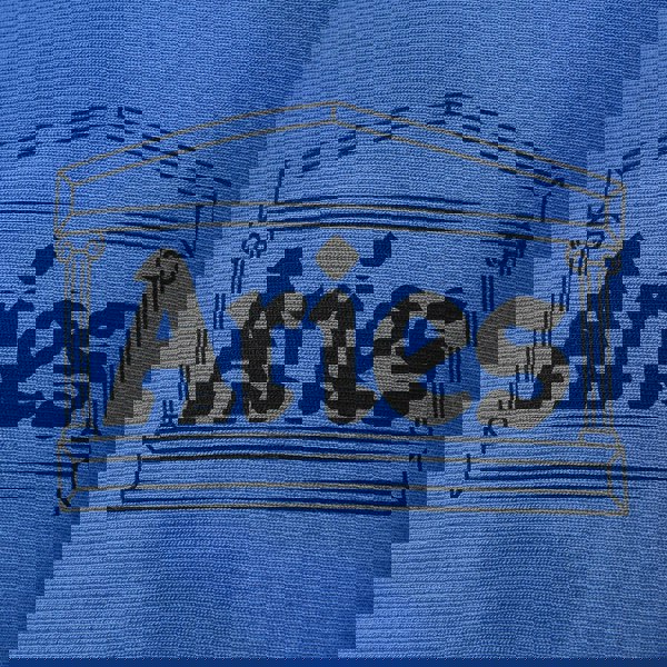 Aries Sunbleached Cross Grain Temple Sweat In Blue