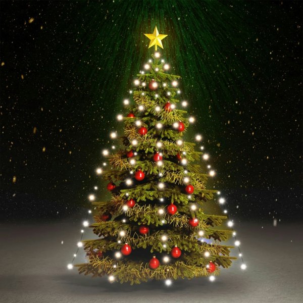 Berkfield Christmas Tree Net Lights with 150 LEDs Cold White 150 cm