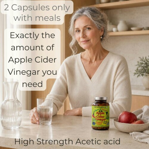 Dietapplements Apple Cider Vinegar with the Mother, Superfood, Biocultures & Berries Complex