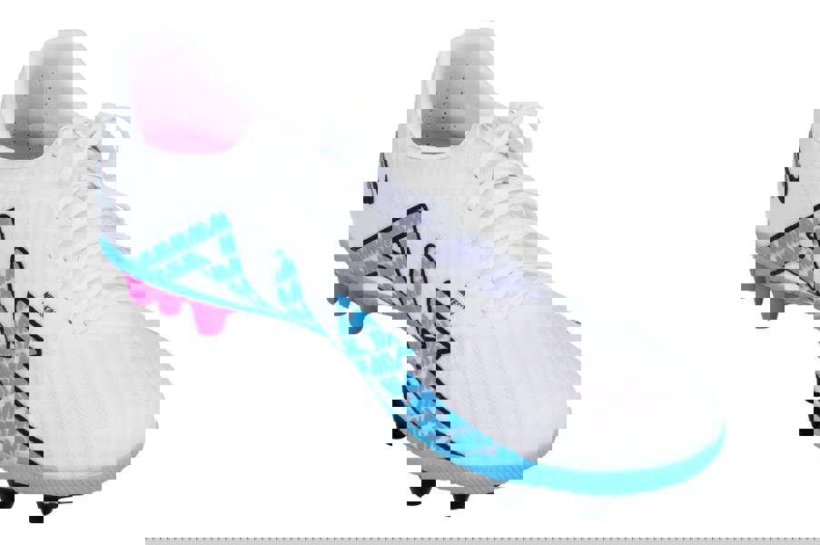 Nike Zoom Vapor 15 Academy AG Mens Football Boots Dj5630  146 - White Metallic Blue Pink Blast 146 - Photo 3