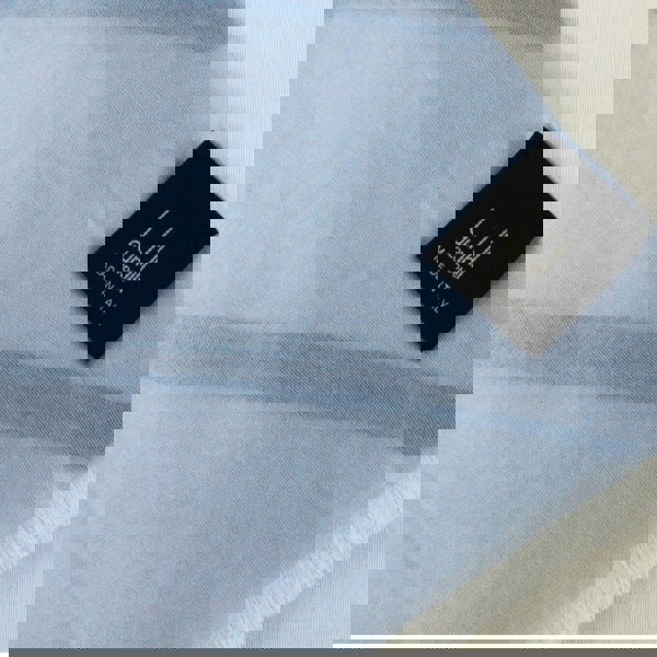 Dunhill finely woven raw silk selvedge patterned tubular scarf
