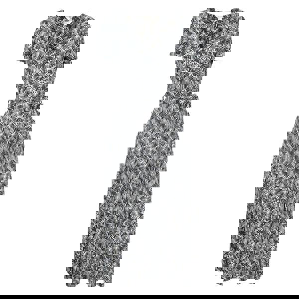 Mountain Warehouse Womens/Ladies Santorini Peacock Feather Midi Wrap Dress - Navy - 