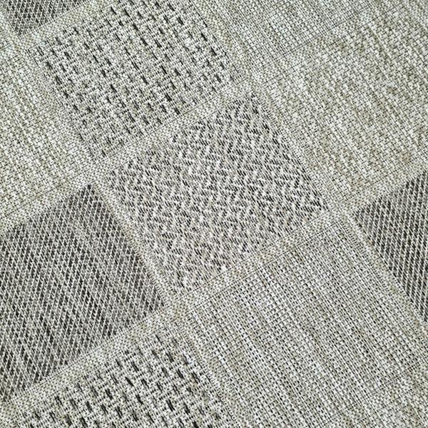 Non-Slip Beige Brown Rug Flat Weave Checkered Kitchen Dining Room Living Room Area Mat