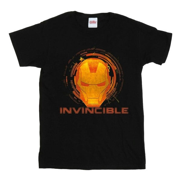 Marvel Boys Iron Man Invincible T-Shirt - Black