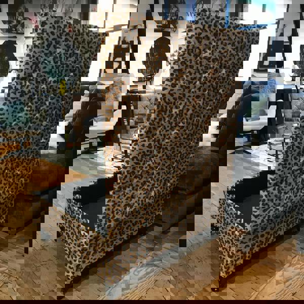 Bespoke square buttoned storage bench with premium velvet upholstery
