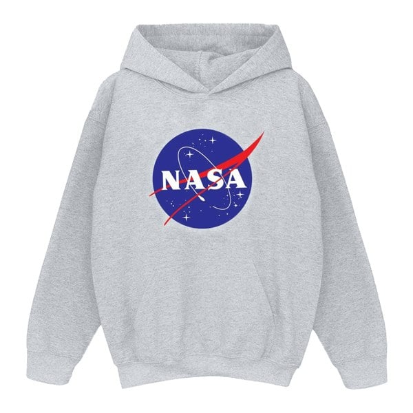 NASA Boys Classic Insignia Logo Hoodie - Sports Grey