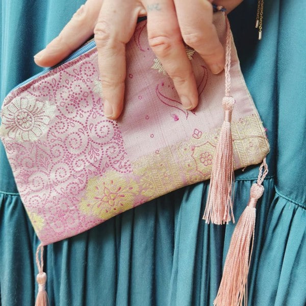 Raha: The Chic Pouch Made From Repurposed Silk Saris