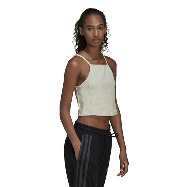 Adidas Womens/Ladies Studio Lounge Ribbed Tank Top - Botanical Garden - 