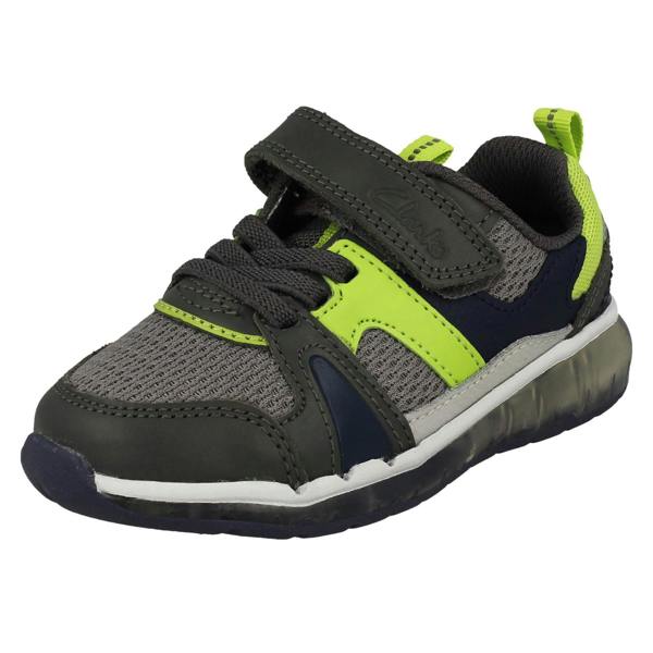 Clarks Boys Clarks Glo Move Trainers Spark Flash