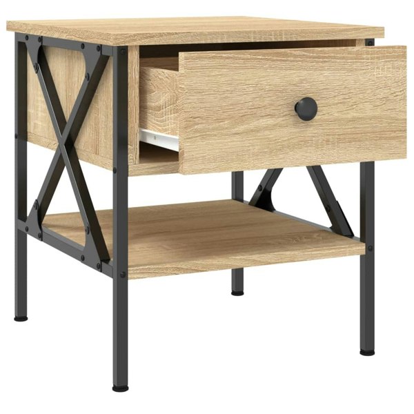 Berkfield Bedside Table Sonoma Oak 40x42x45 cm Engineered Wood