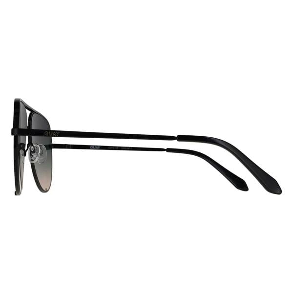 Quay Sunglasses High Key Extra Large 77711 Gloss Black Green Fade
