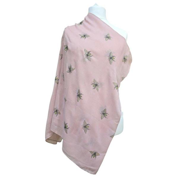 Love EMVY Lightweight Glitter Bee Scarf