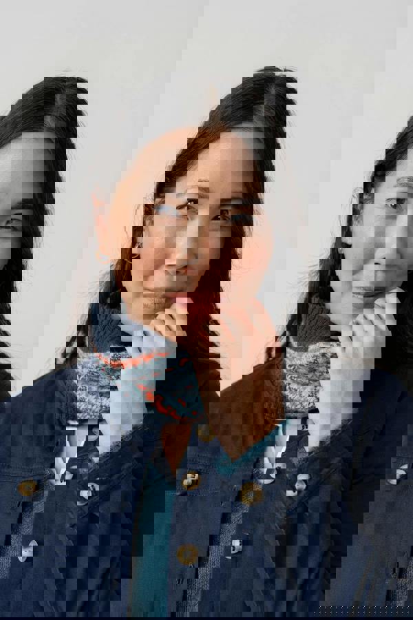 Lily & Me Fair Isle Knitted Snood Sea Mist