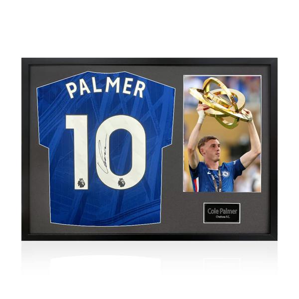 Cole Palmer Signed Chelsea Shirt Classic Frame