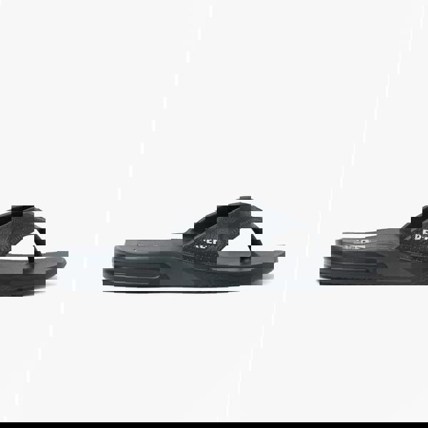 Reef FANNING H20 Mens Toe-Post Sandals Black/Silver