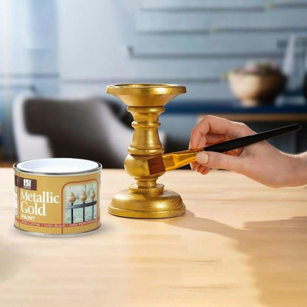 151 4X Metallic Gold Paint Tin 180ml