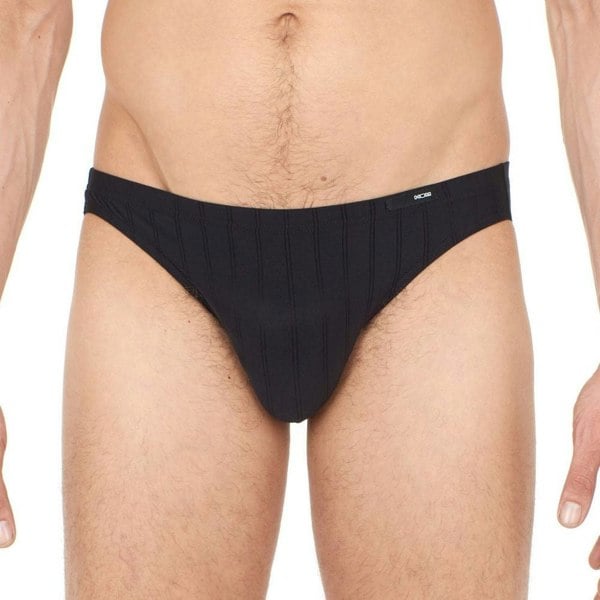 Hom Chic Temptation Microfiber Micro Brief, Black