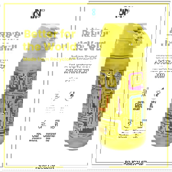 ION8 Leak Proof Kids Water Bottle, Recyclon, Snakes, 350ml (12oz)